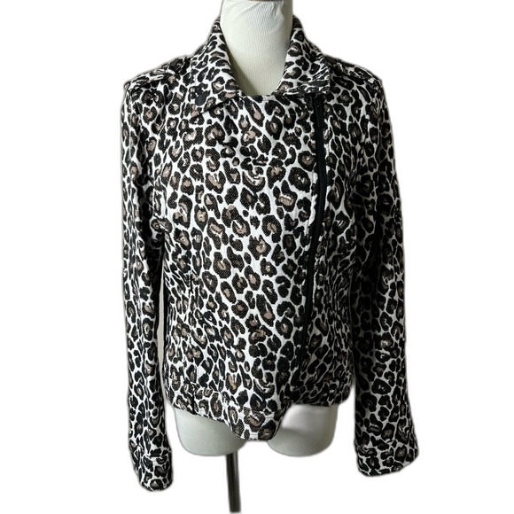 Sanctuary Poison & Leopard Moto Jacket - Picture 1 of 6